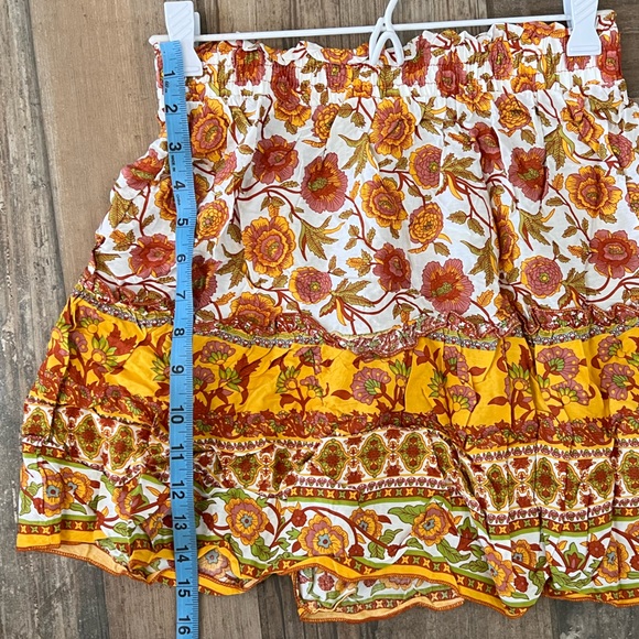 HALARA Skirts Halara High Waist Ruffle Skirt Floral Print Size